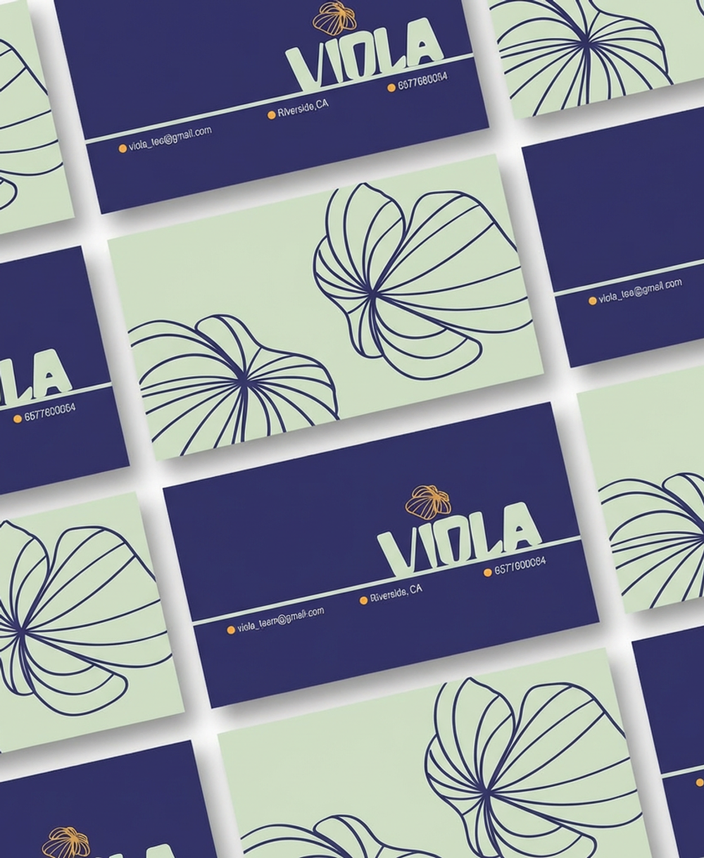 Viola brand business cards